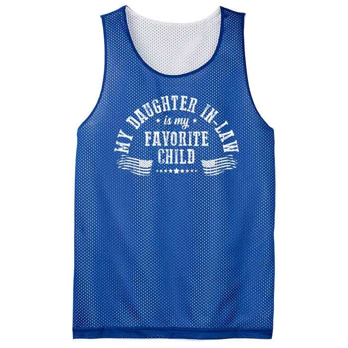 My Daughter In Law Is My Favorite Child Usa Flag Mesh Reversible Basketball Jersey Tank