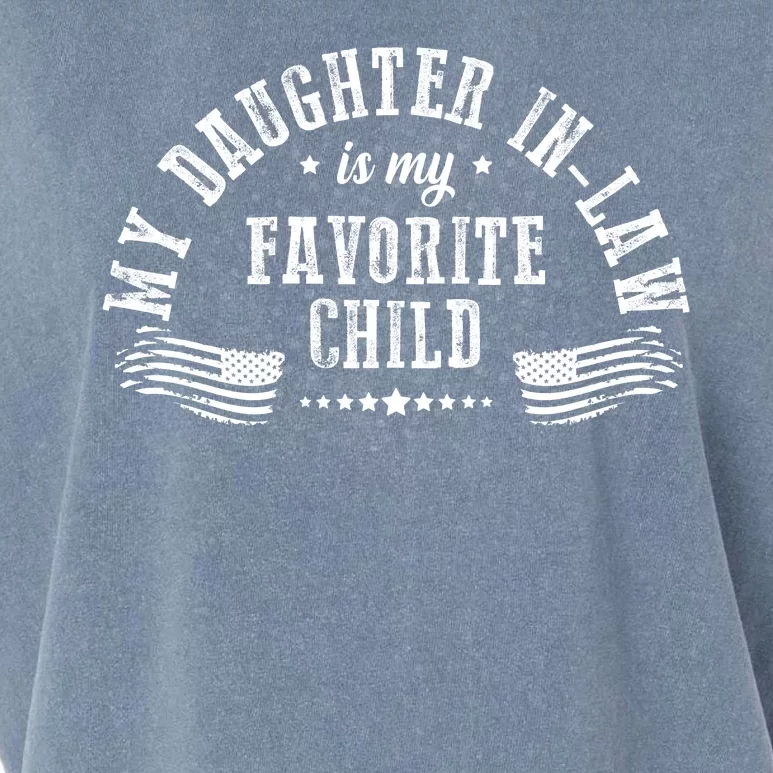 My Daughter In Law Is My Favorite Child Usa Flag Garment-Dyed Women's Muscle Tee