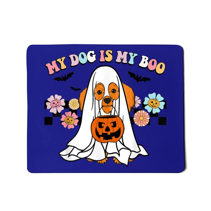 My Dog Is Boo Funny Poodle Ghost Lover Halloween Gift Mousepad