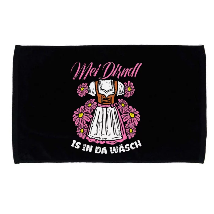 Mei Dirndl In Da Wasch Oktoberfest Funny German Microfiber Hand Towel