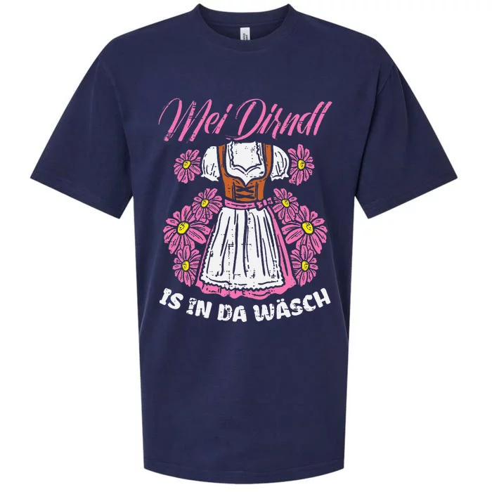 Mei Dirndl In Da Wasch Oktoberfest Funny German Sueded Cloud Jersey T-Shirt