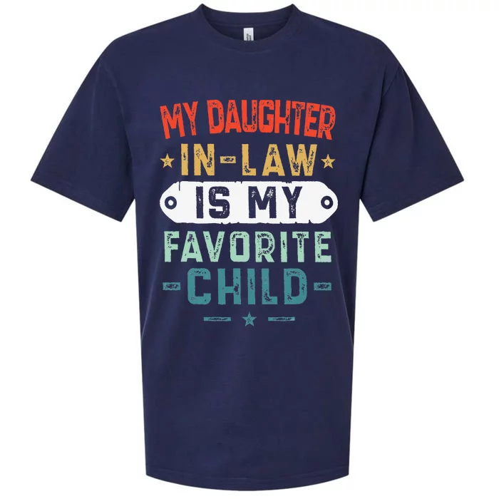 My Daughter In Law Is My Favorite Child Funny Family Gifts Sueded Cloud Jersey T-Shirt