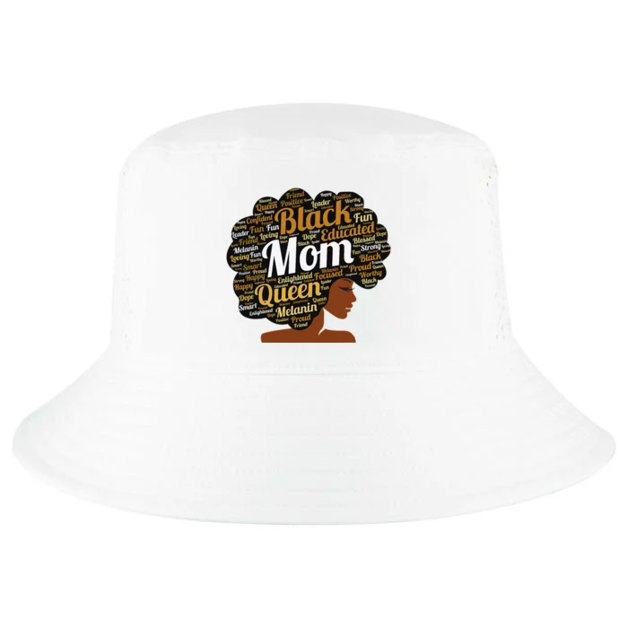 Mother’s Day Juneteenth Black Mom Queen Afro African Woman Cool Comfort Performance Bucket Hat