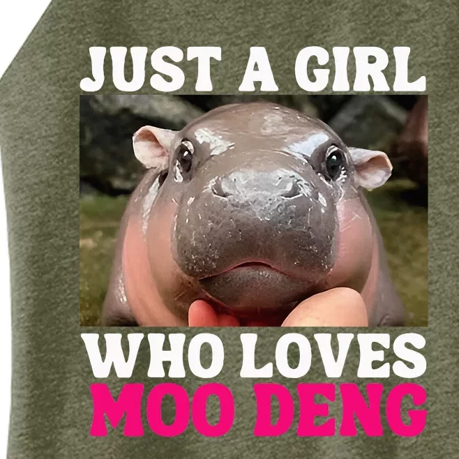 Moo Deng Just A Girl Who Loves Moo Deng Women’s Perfect Tri Rocker Tank