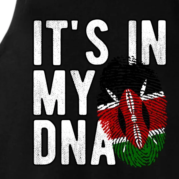 Madaraka Day Kenya ItS My Dna Meaningful Gift Ladies Tri-Blend Wicking Tank