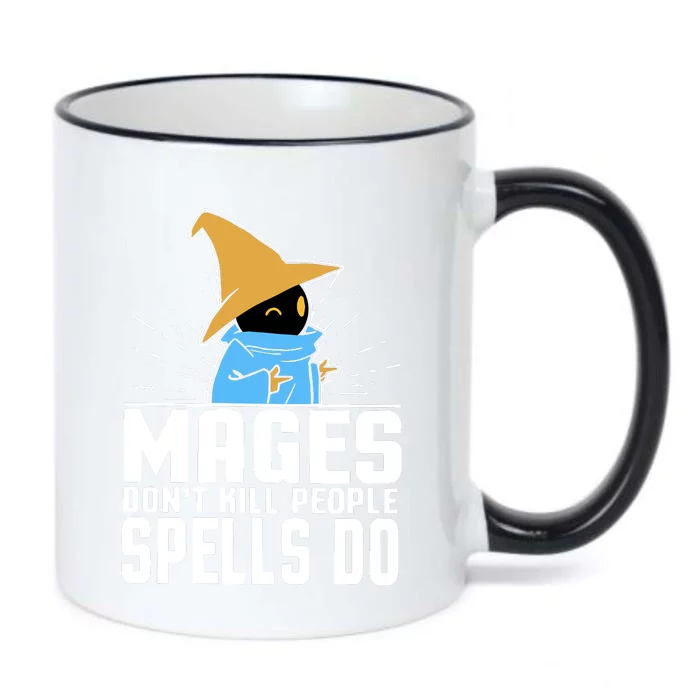 Mages Don't Kill People Spells Do Halloween Black Color Changing Mug