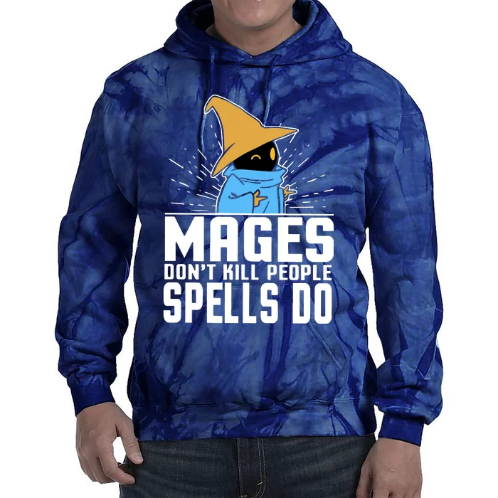 Mages Don't Kill People Spells Do Halloween Tie Dye Hoodie