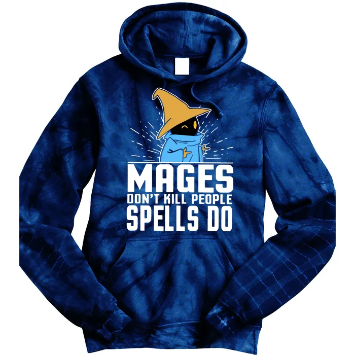 Mages Don't Kill People Spells Do Halloween Tie Dye Hoodie