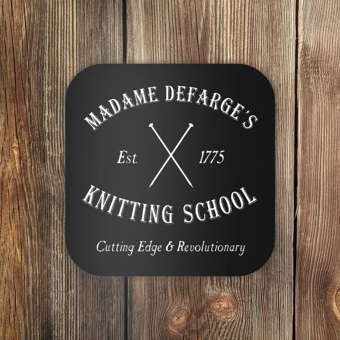 Madame DefargeS Knitting School Coaster