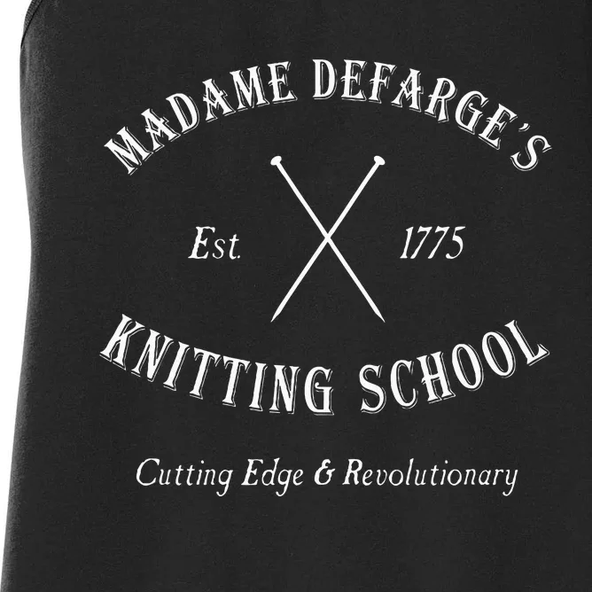 Madame DefargeS Knitting School Women's Racerback Tank