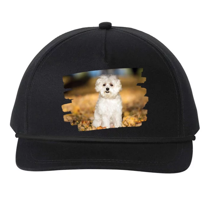 Maltese Dog Lover Gift Snapback Five-Panel Rope Hat