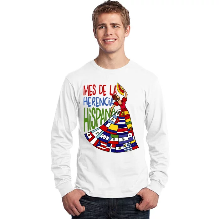 Mes De La Herencia Hispana Hispanic Heritage Month Tall Long Sleeve T-Shirt