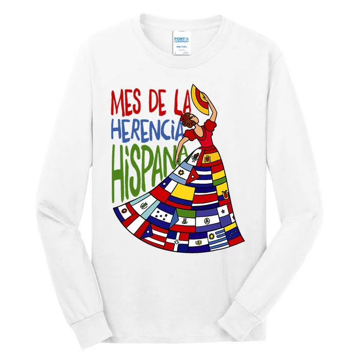 Mes De La Herencia Hispana Hispanic Heritage Month Tall Long Sleeve T-Shirt