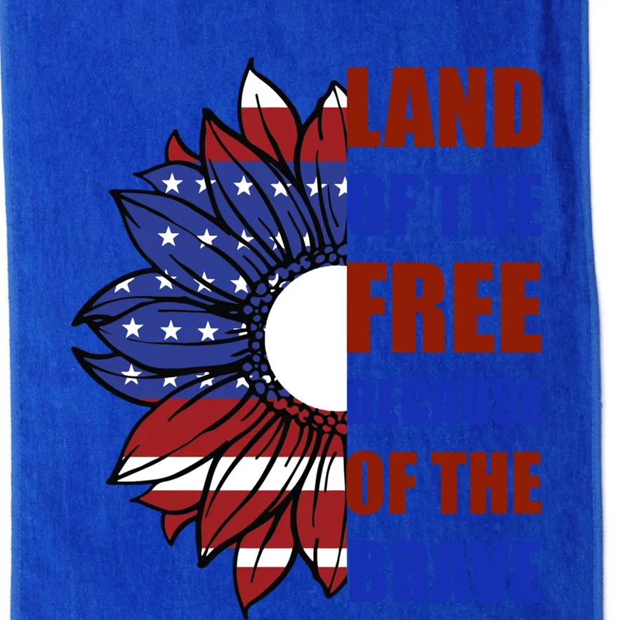 Memorial Day Land Of The Free Because Of The Brave Gift Platinum Collection Golf Towel