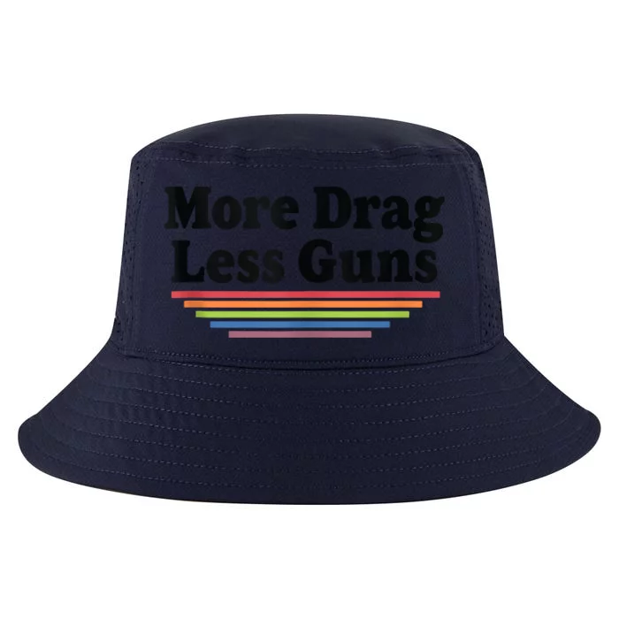 More Drag Less Guns LGBTQ Retro Drag Queen Support Cool Comfort Performance Bucket Hat