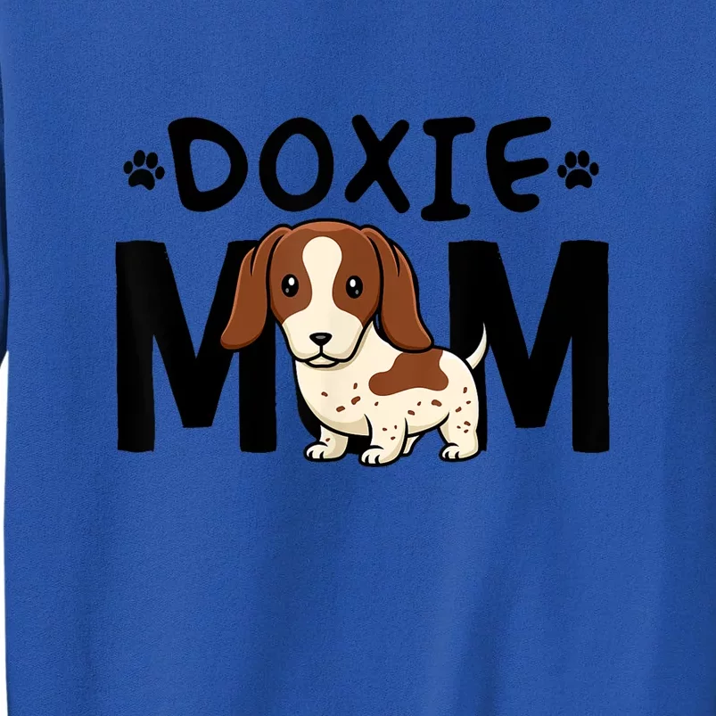 Mama Dog Lover Piebald Dachshund Mom Doxie Gift Sweatshirt