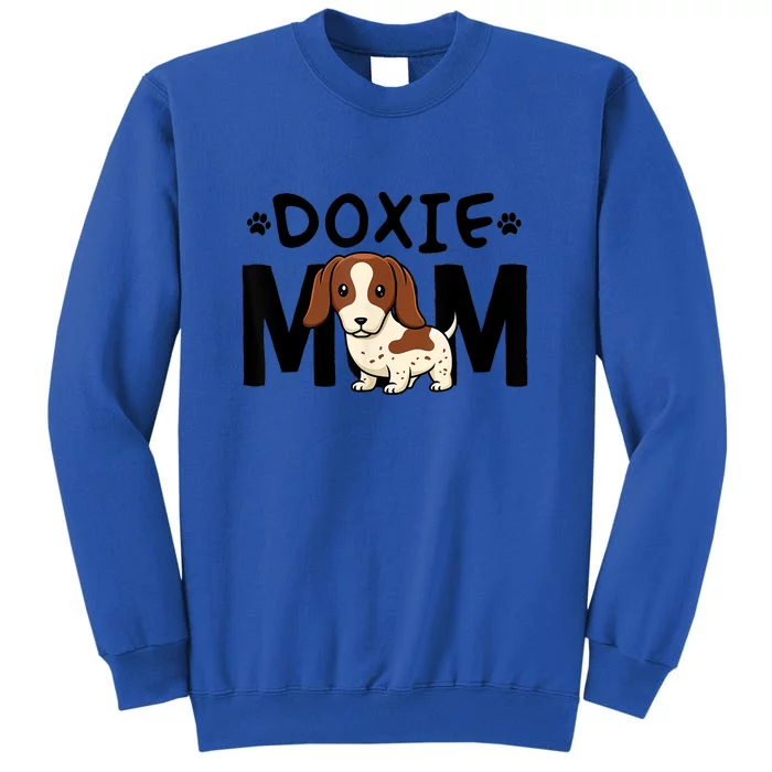 Mama Dog Lover Piebald Dachshund Mom Doxie Gift Sweatshirt