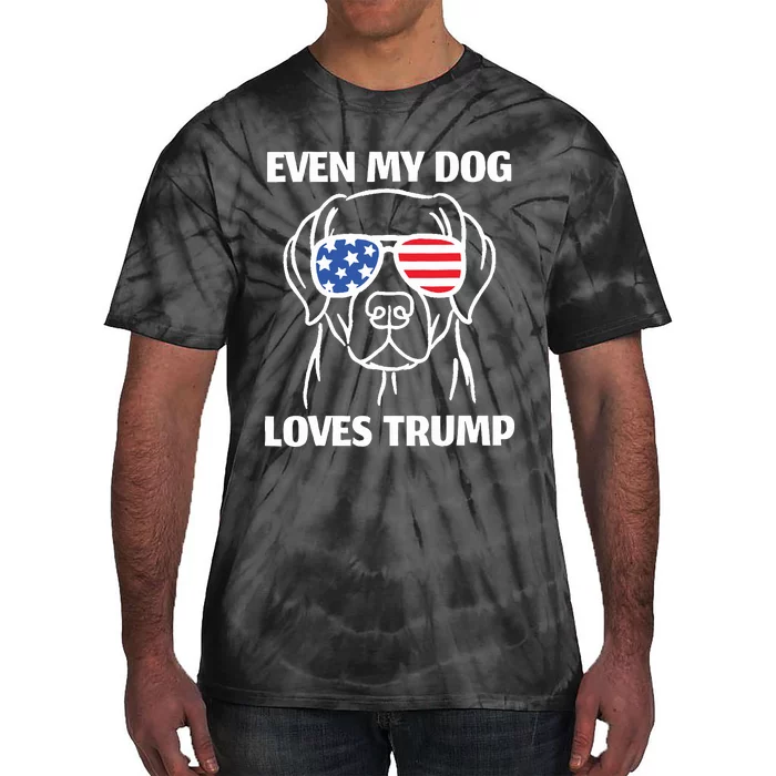 My Dog Loves Trump Tie-Dye T-Shirt