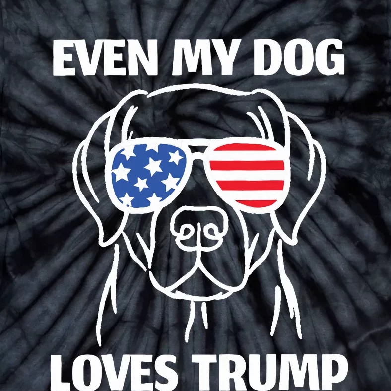 My Dog Loves Trump Tie-Dye T-Shirt