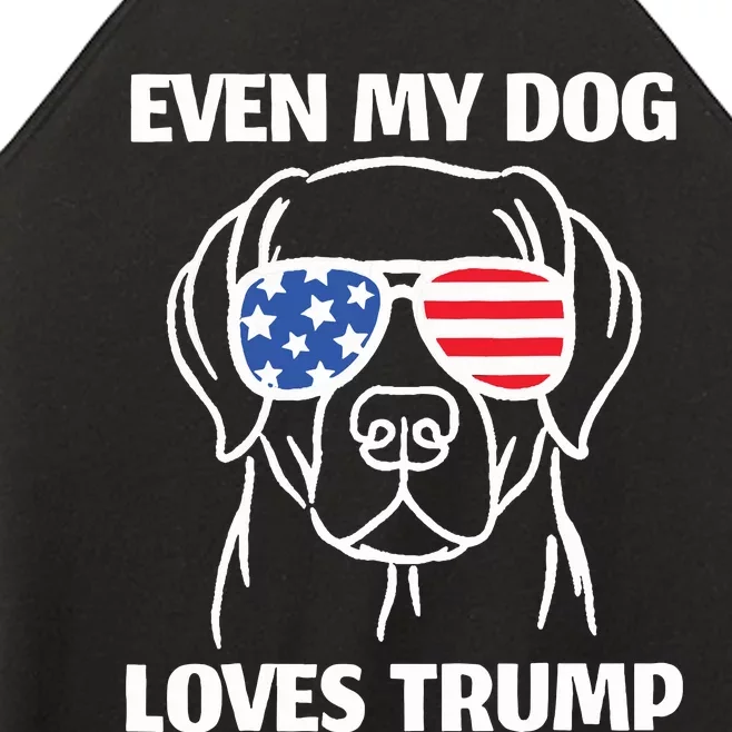 My Dog Loves Trump Women’s Perfect Tri Rocker Tank