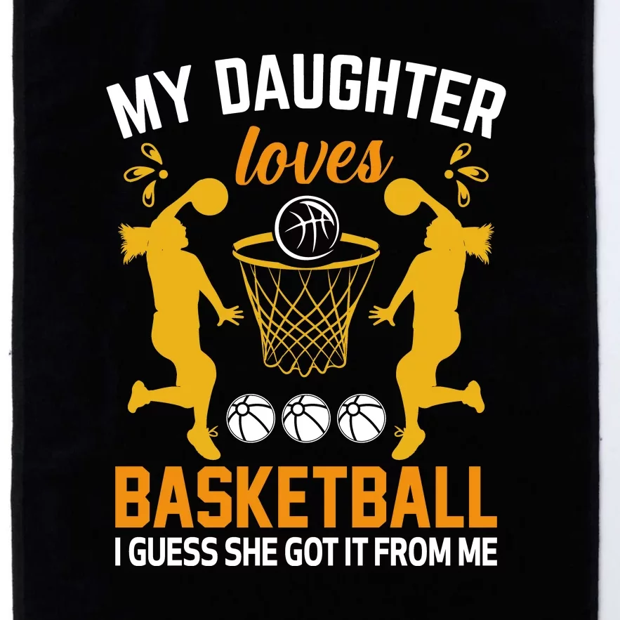 My Daughter Loves Basketball For Basketball Team Sport Bball Platinum Collection Golf Towel