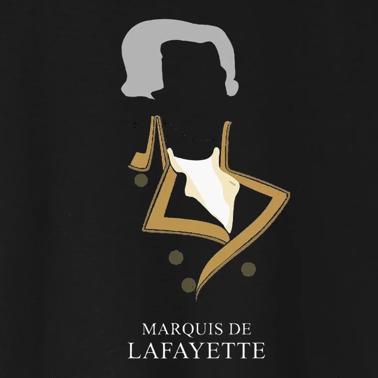 Marquis De Lafayette Women's Crop Top Tee