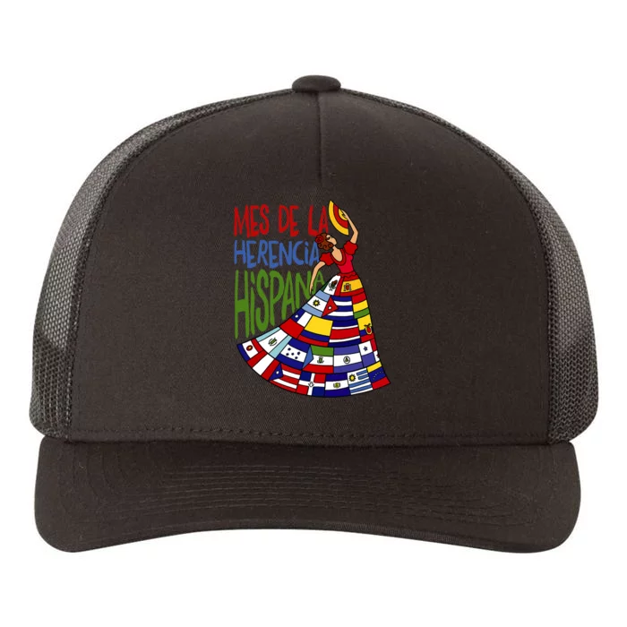 Mes De La Herencia Hispana Hispanic Heritage Month Yupoong Adult 5-Panel Trucker Hat