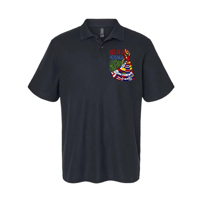 Mes De La Herencia Hispana Hispanic Heritage Month Softstyle Adult Sport Polo