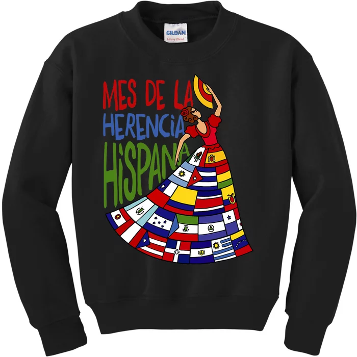 Mes De La Herencia Hispana Hispanic Heritage Month Kids Sweatshirt