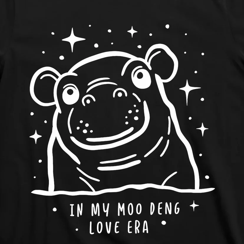 Moo Deng Love Era Minimalist T-Shirt