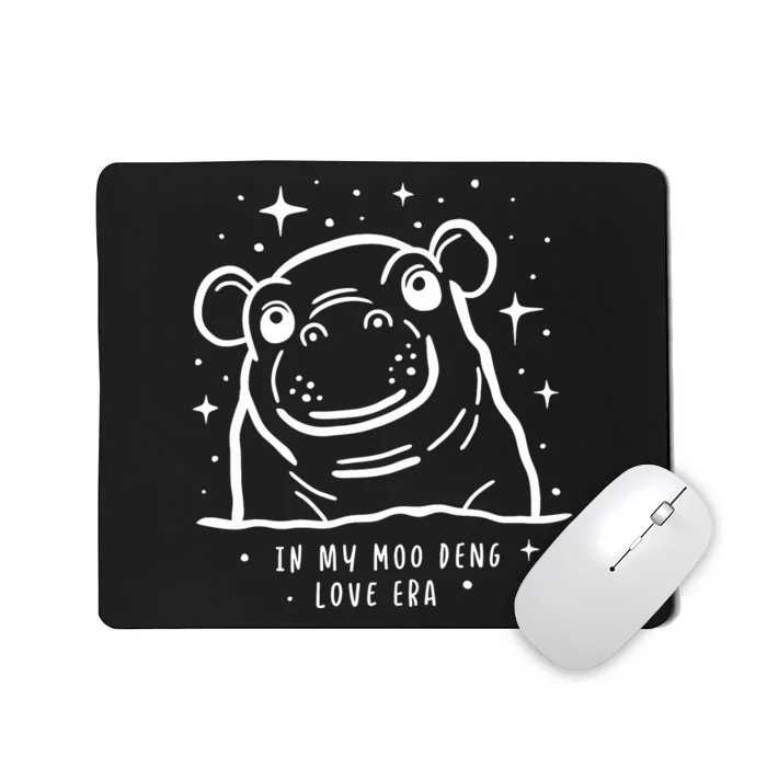 Moo Deng Love Era Minimalist Mousepad