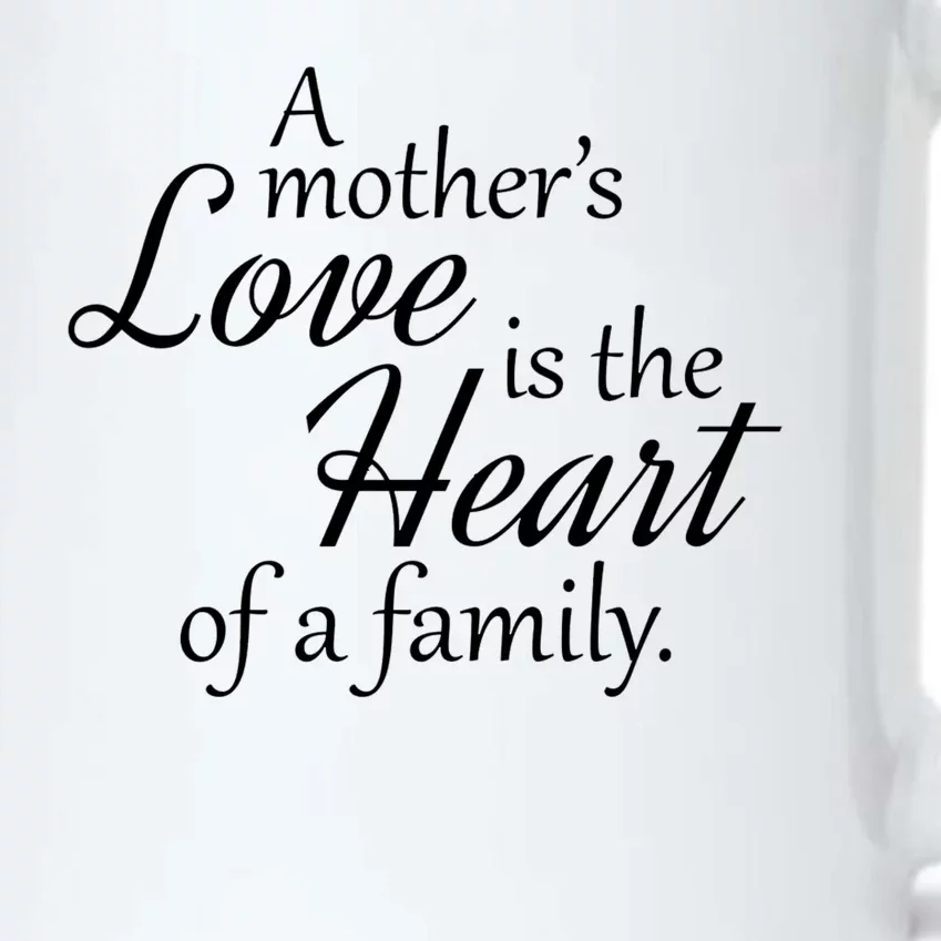 Mother's Day Love Quote Black Color Changing Mug