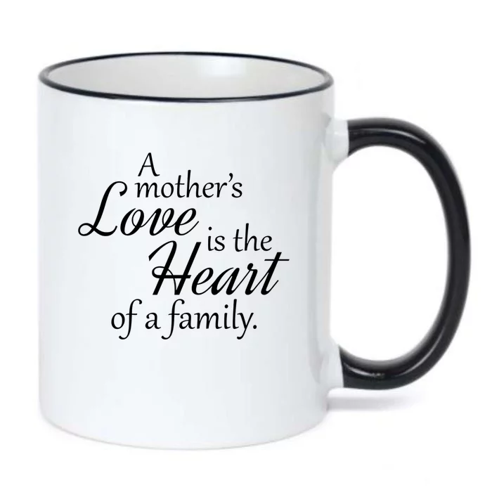 Mother's Day Love Quote Black Color Changing Mug