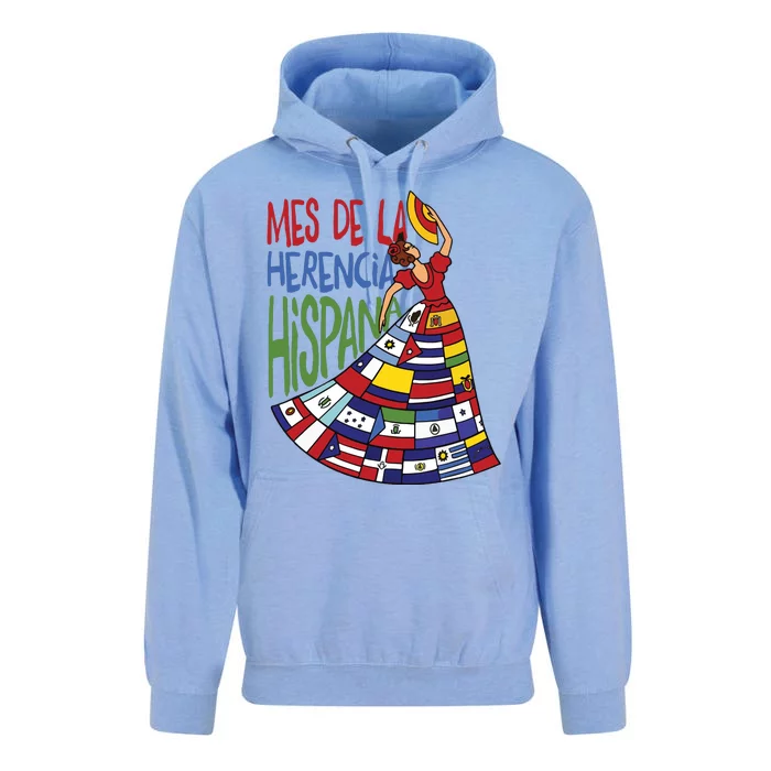 Mes De La Herencia Hispana Hispanic Heritage Month Unisex Surf Hoodie