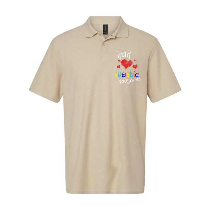 My Dad Loves His Autistic Daughter Softstyle Adult Sport Polo