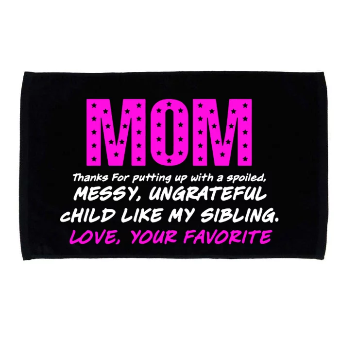 Mothers Day Love Your Favorite Unique Microfiber Hand Towel