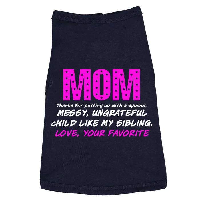 Mothers Day Love Your Favorite Unique Doggie Tank