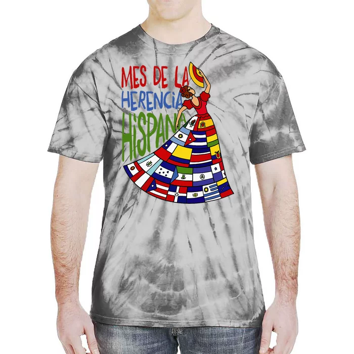 Mes De La Herencia Hispana Hispanic Heritage Month Tie-Dye T-Shirt