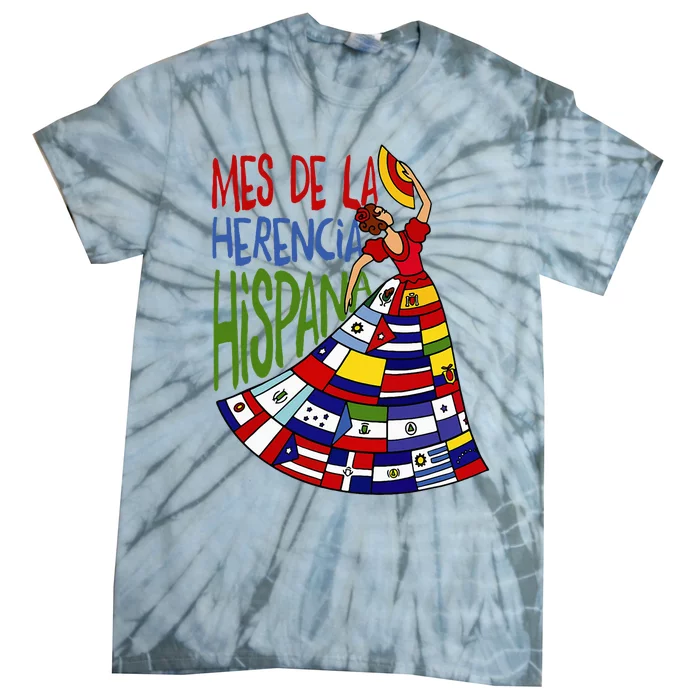 Mes De La Herencia Hispana Hispanic Heritage Month Tie-Dye T-Shirt