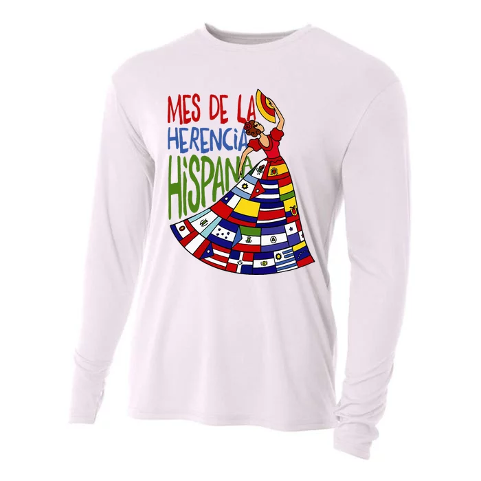 Mes De La Herencia Hispana Hispanic Heritage Month Cooling Performance Long Sleeve Crew