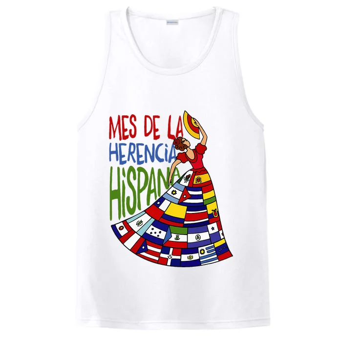 Mes De La Herencia Hispana Hispanic Heritage Month Performance Tank