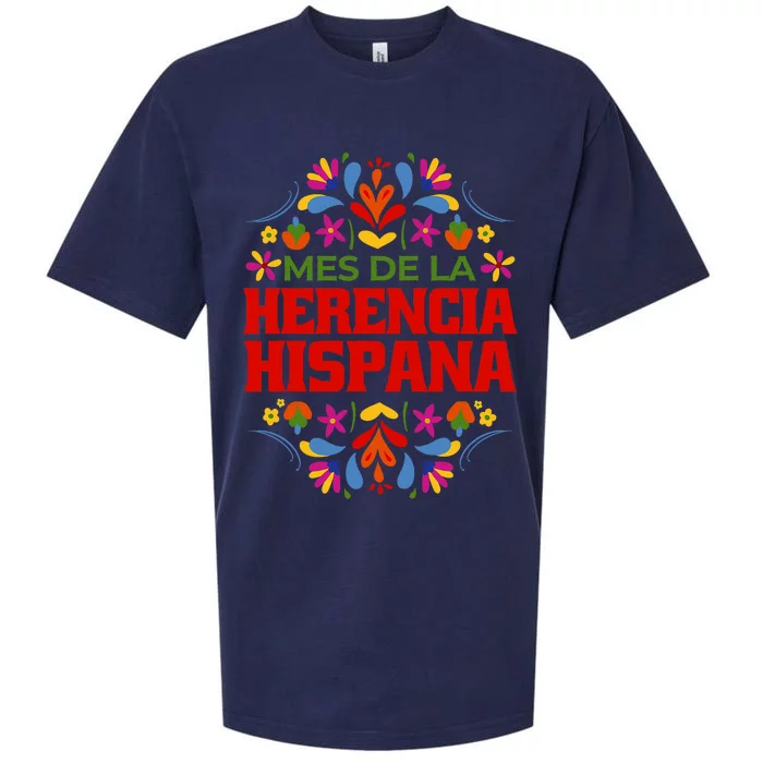 Mes De La Herencia Hispana Hispanic Heritage Month Sueded Cloud Jersey T-Shirt