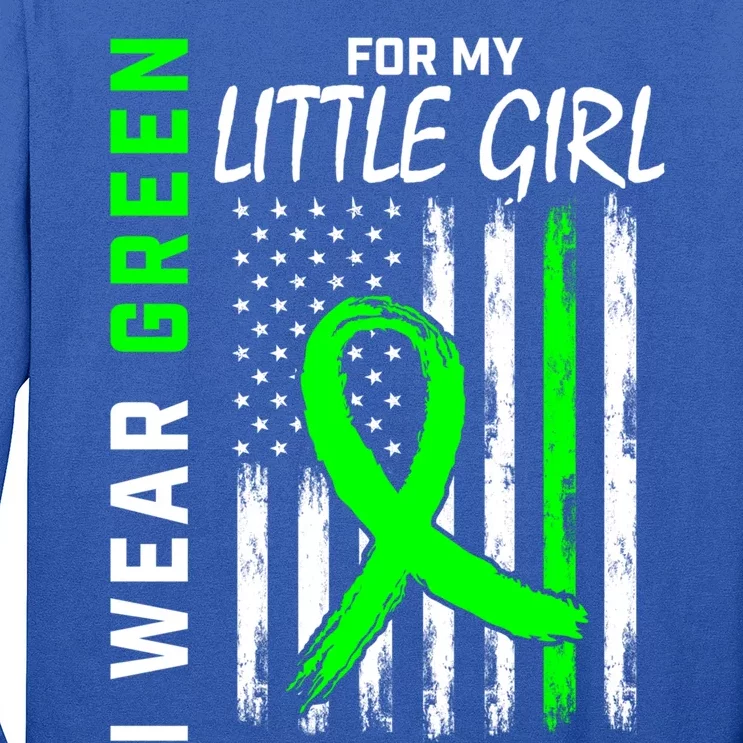 Mom Dad Little Daughter Cerebral Palsy Awareness Flag Gift Long Sleeve Shirt