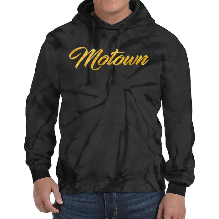 Motown  Detroit Michigan Motor City Music Tie Dye Hoodie