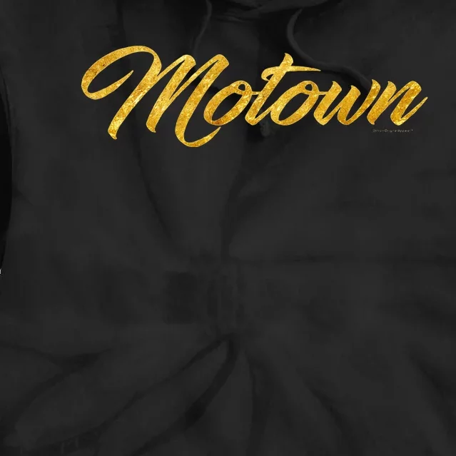 Motown  Detroit Michigan Motor City Music Tie Dye Hoodie