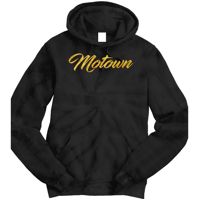 Motown  Detroit Michigan Motor City Music Tie Dye Hoodie