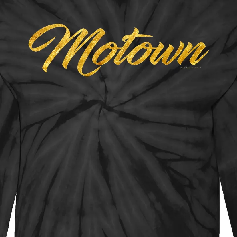 Motown  Detroit Michigan Motor City Music Tie-Dye Long Sleeve Shirt