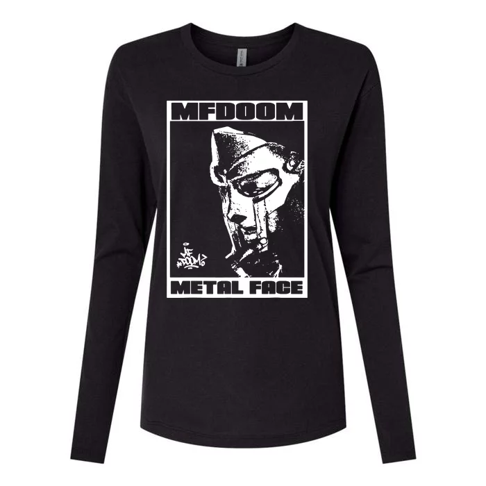 Mf Doom Metal Face Womens Cotton Relaxed Long Sleeve T-Shirt