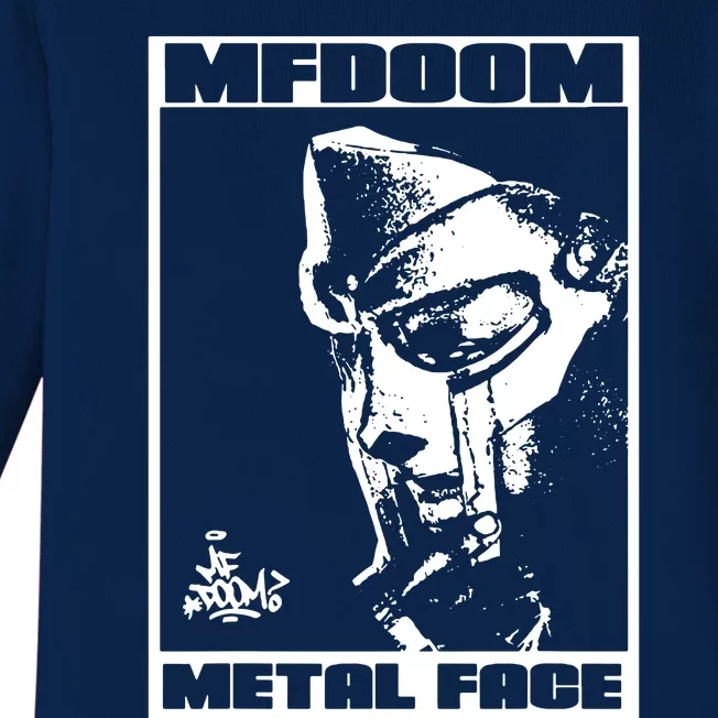 Mf Doom Metal Face Baby Long Sleeve Bodysuit