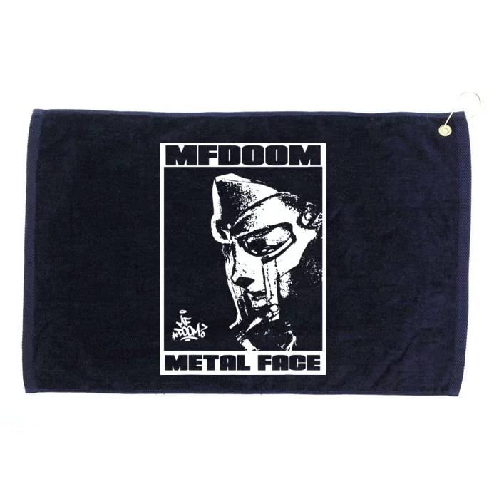 Mf Doom Metal Face Grommeted Golf Towel